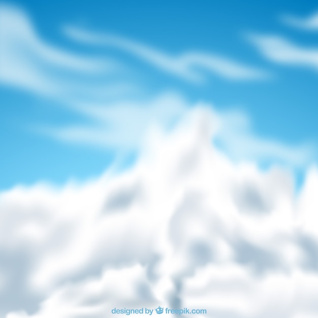 Free vector realistic cloudy sky background