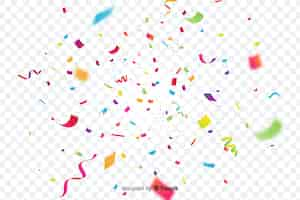 Free vector realistic colorful confetti background