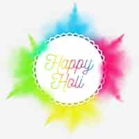 Free vector realistic colorful holi gulal