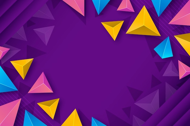 Realistic colorful polygonal background