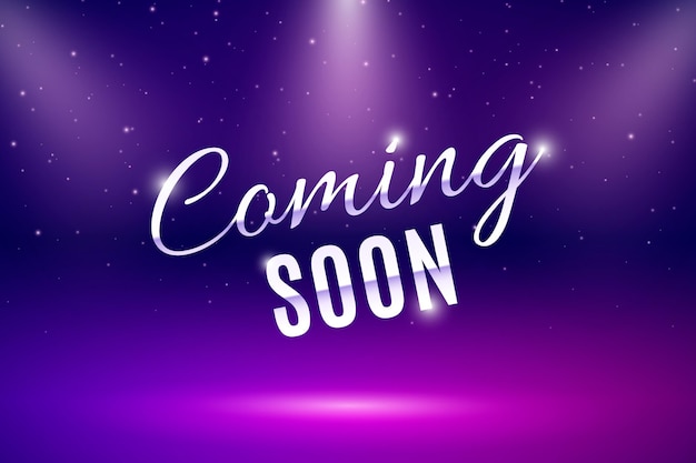 Realistic Coming Soon Background – Free Vector Download for Vector Templates