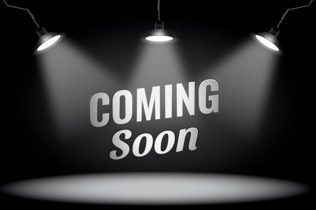 Free vector realistic coming soon background