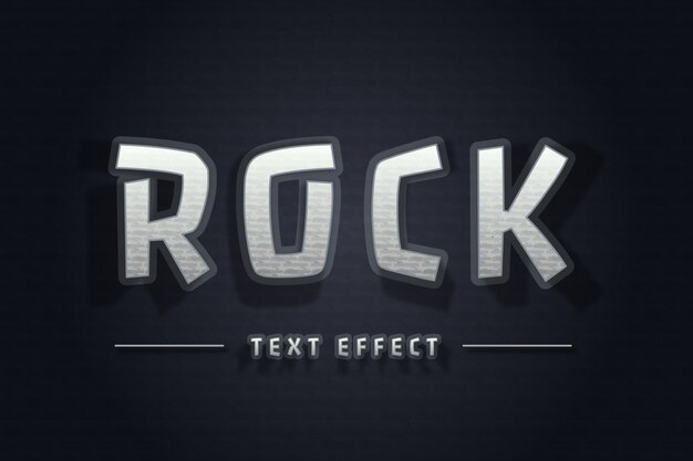 Realistic concrete text effect