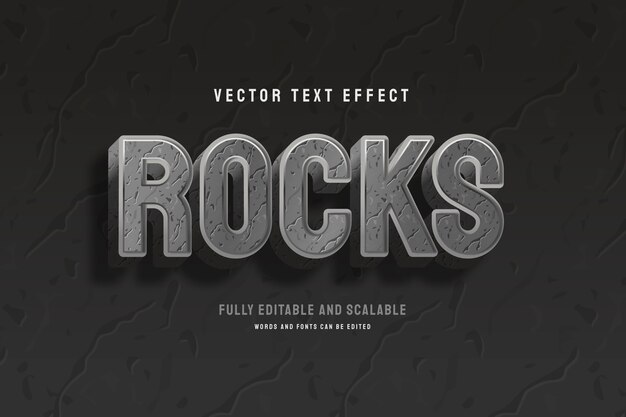 Realistic concrete text effect