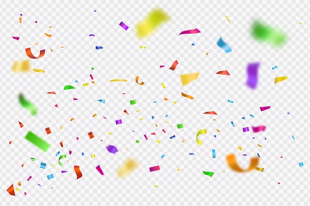 Free vector realistic confetti background concept