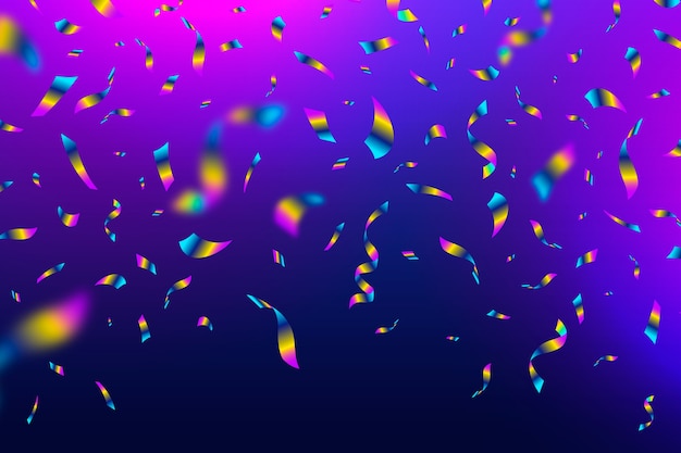 Free vector realistic confetti background