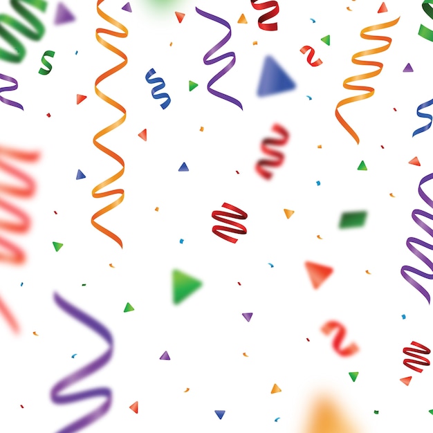 Free vector realistic confetti background