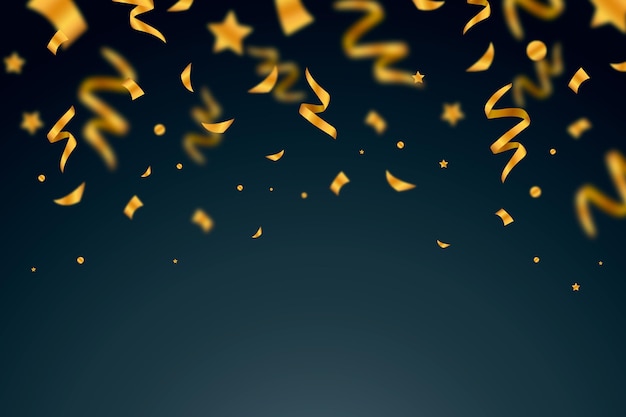 Free vector realistic confetti background