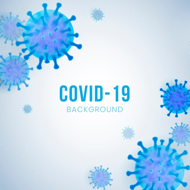 Free vector realistic coronavirus background