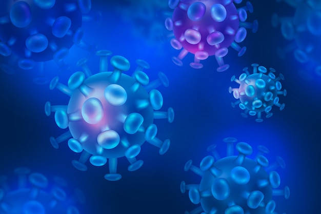 Realistic coronavirus background