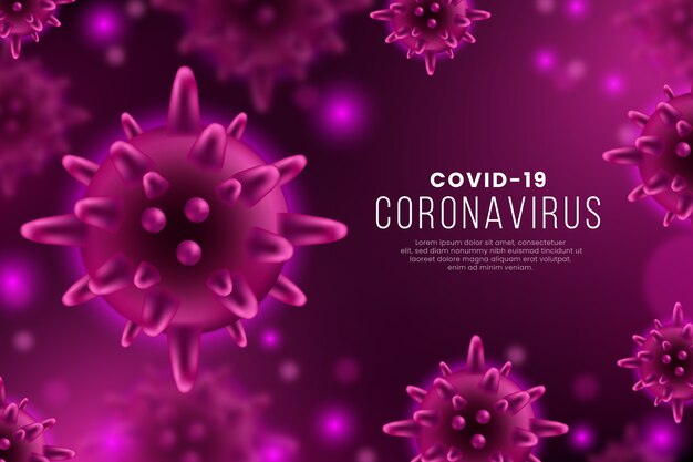 Realistic coronavirus background