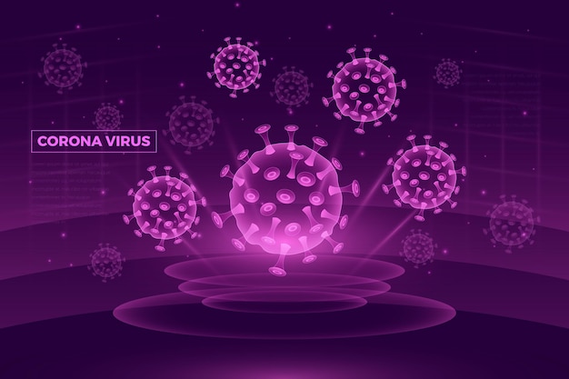 Realistic coronavirus background