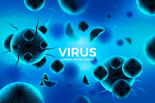 Realistic coronavirus background