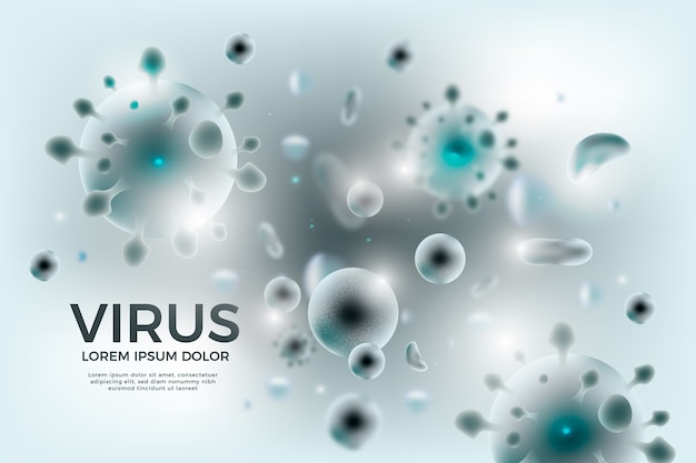 Free vector realistic coronavirus background