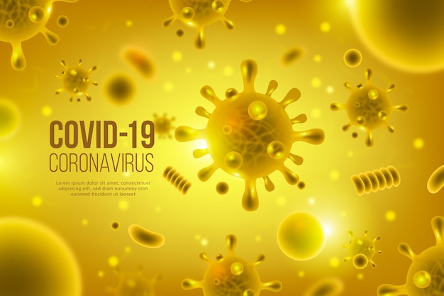 Realistic coronavirus background