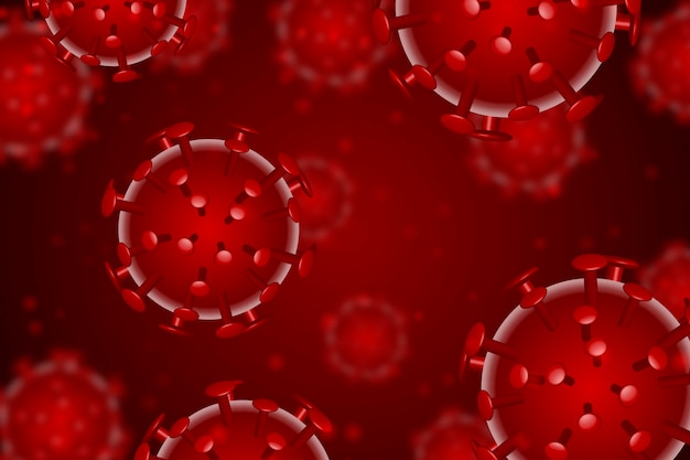 Free vector realistic coronavirus background