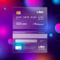 Free vector realistic credit card