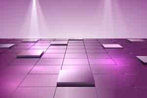 Free vector realistic cubes floor background