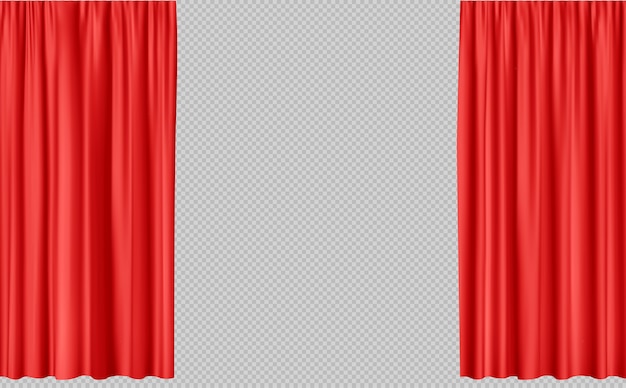 Realistic curtain background