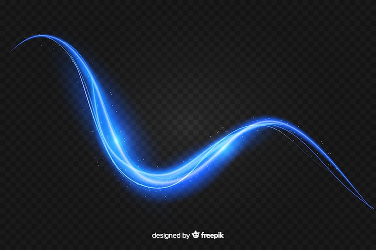 Free Vector realistic curve light effect background