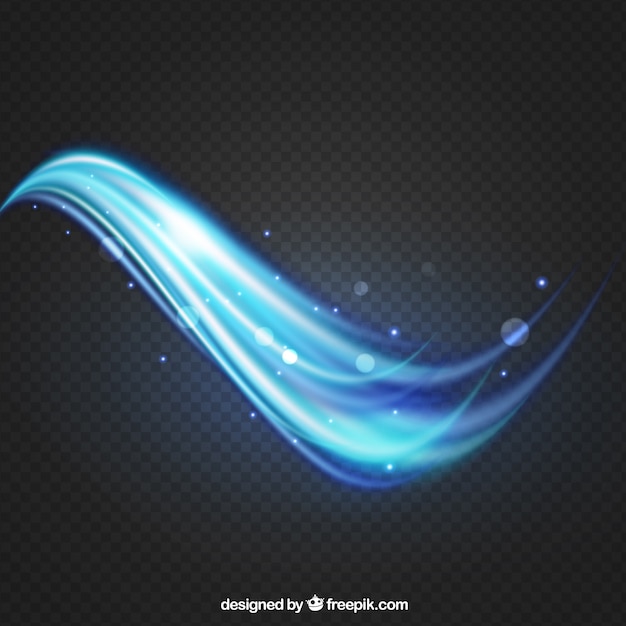 Realistic curve light effect background