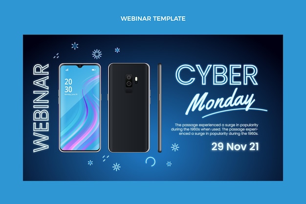 Realistic cyber monday webinar