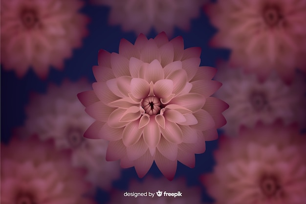 Free vector realistic dark floral background