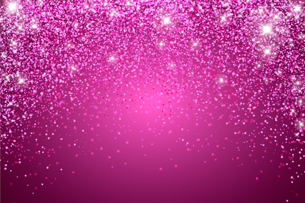 Free vector realistic dark pink glitter background