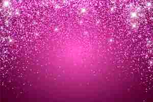 Free vector realistic dark pink glitter background