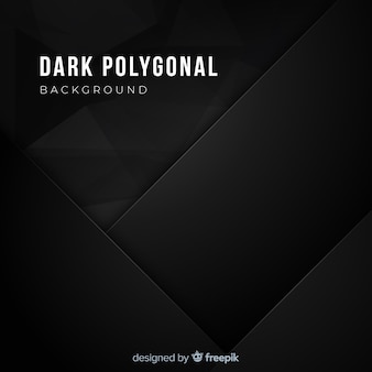 Realistic dark polygonal background