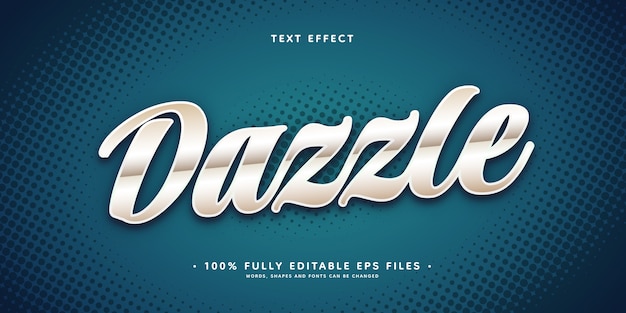 Free vector realistic dazzle text effect