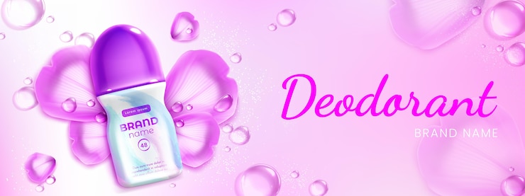 Free Vector realistic deo ad templates