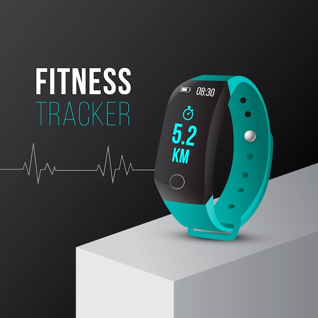 Realistic design fitness trackers