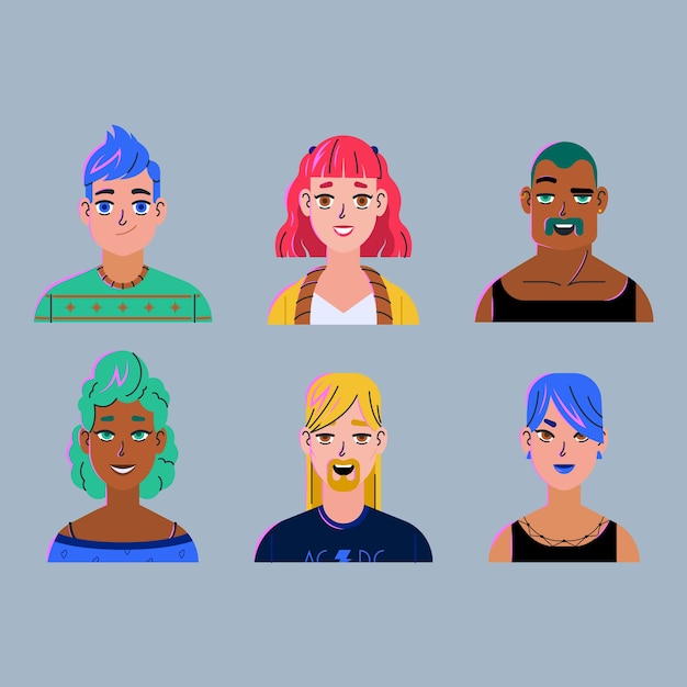 Realistic design for people avatars