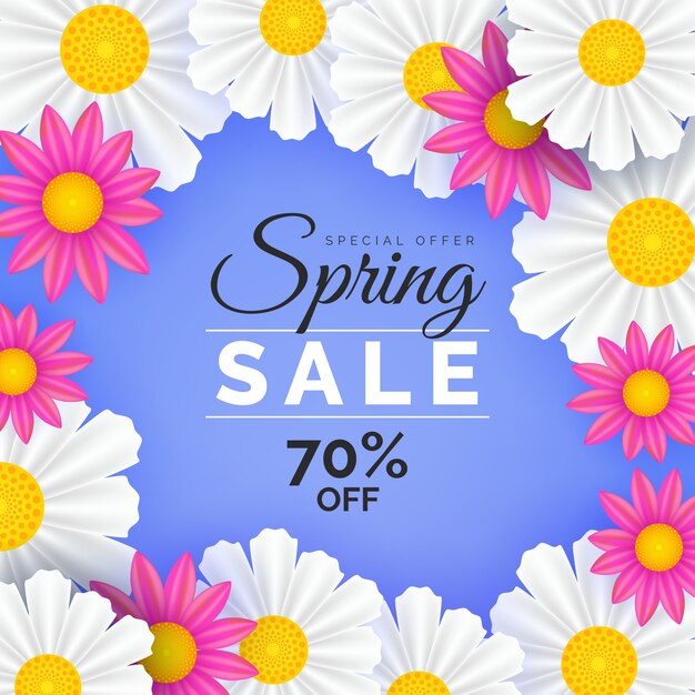 Realistic design for spring sale