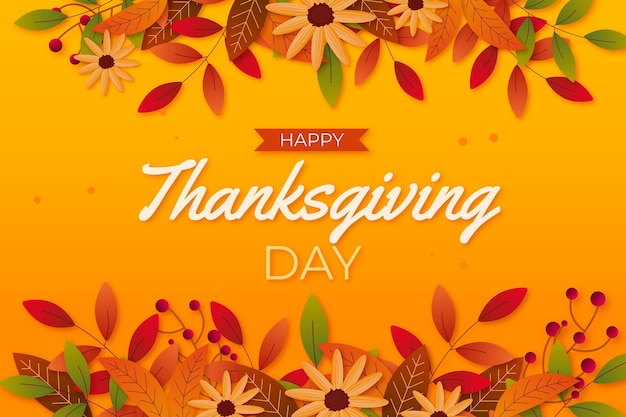 Realistic design thanksgiving background