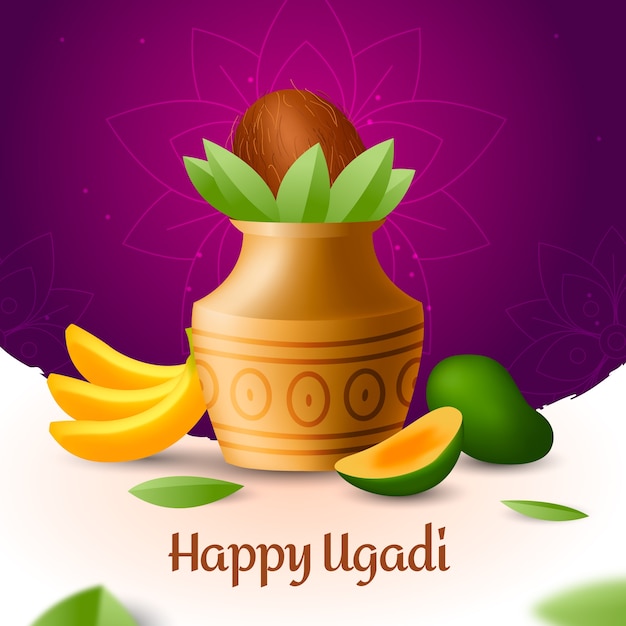 Realistic design for ugadi event