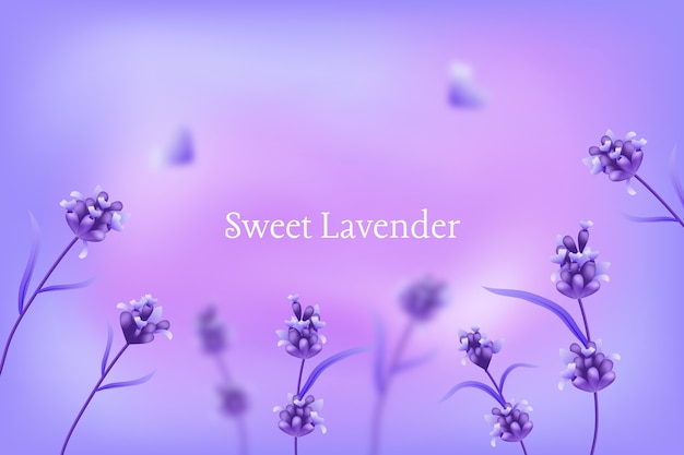 Free vector realistic digital lavender background