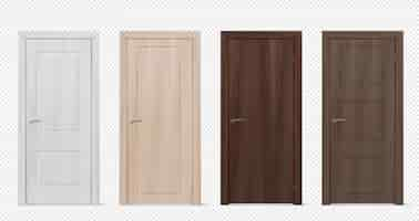 Free vector realistic door collection