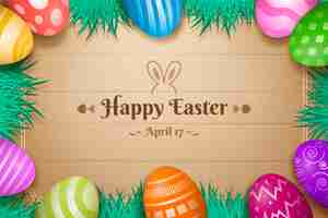 Free vector realistic easter background