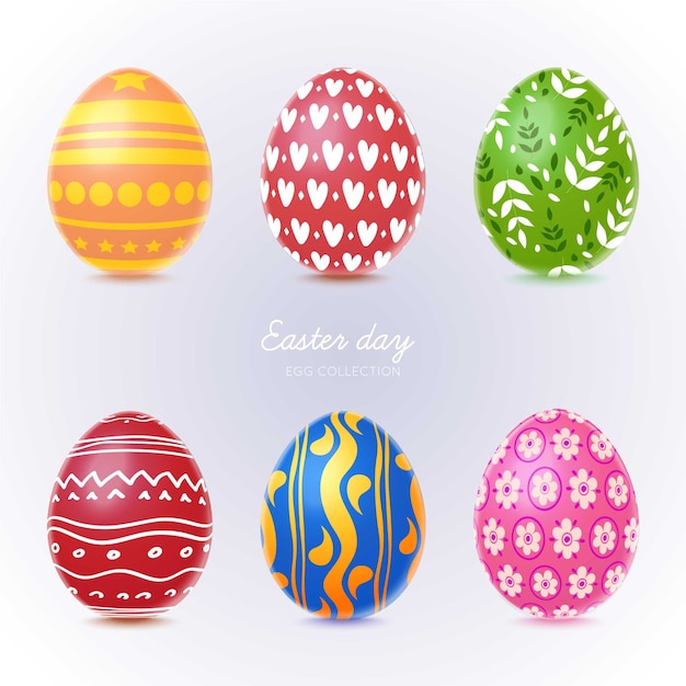 Realistic easter day egg pack