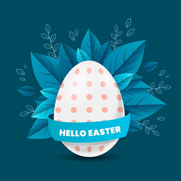 Free vector realistic easter illustration