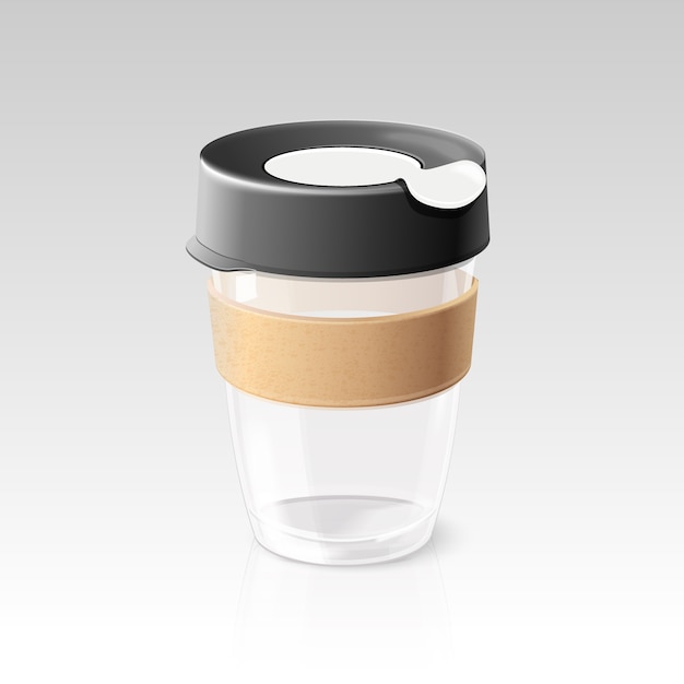 Realistic eco cup illustration