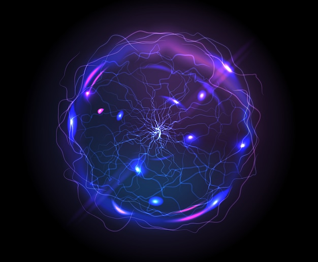 realistic electric ball