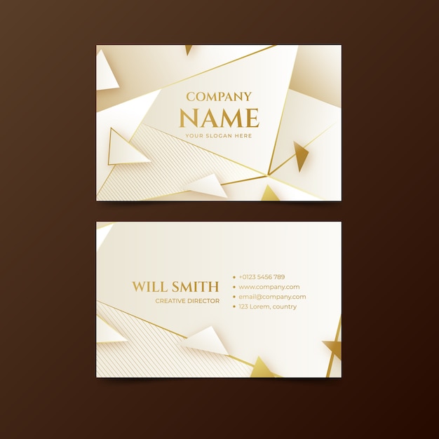 Free vector realistic elegant business card