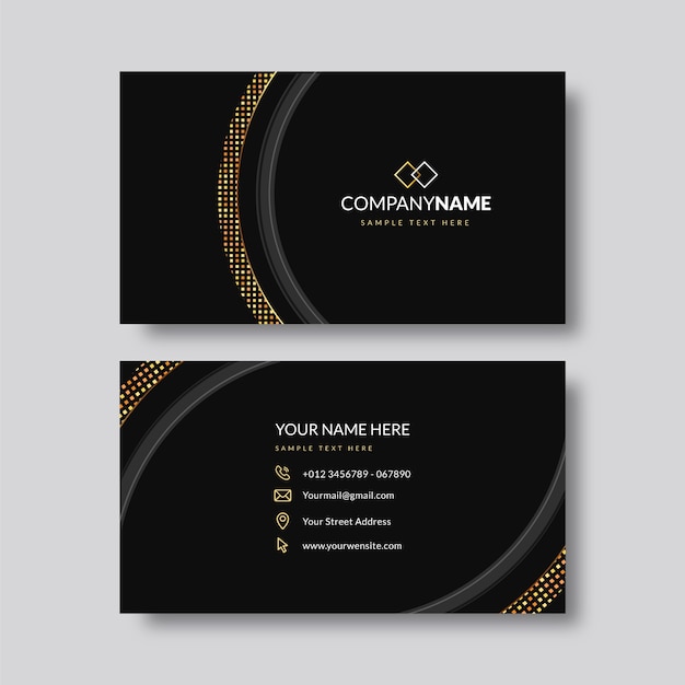 Free vector realistic elegant business card