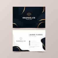 Free vector realistic elegant business card