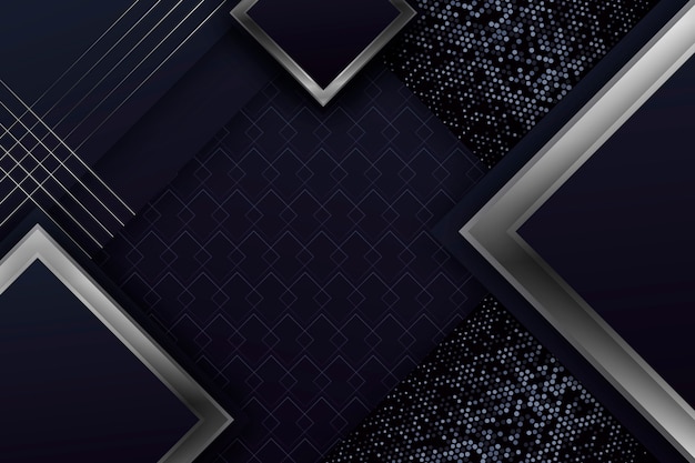 Realistic elegant geometric shapes screensaver