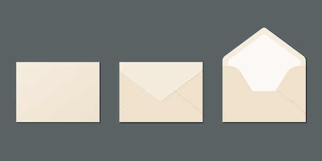 Realistic envelope set