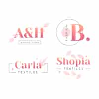 Free vector realistic fashion collection labels template